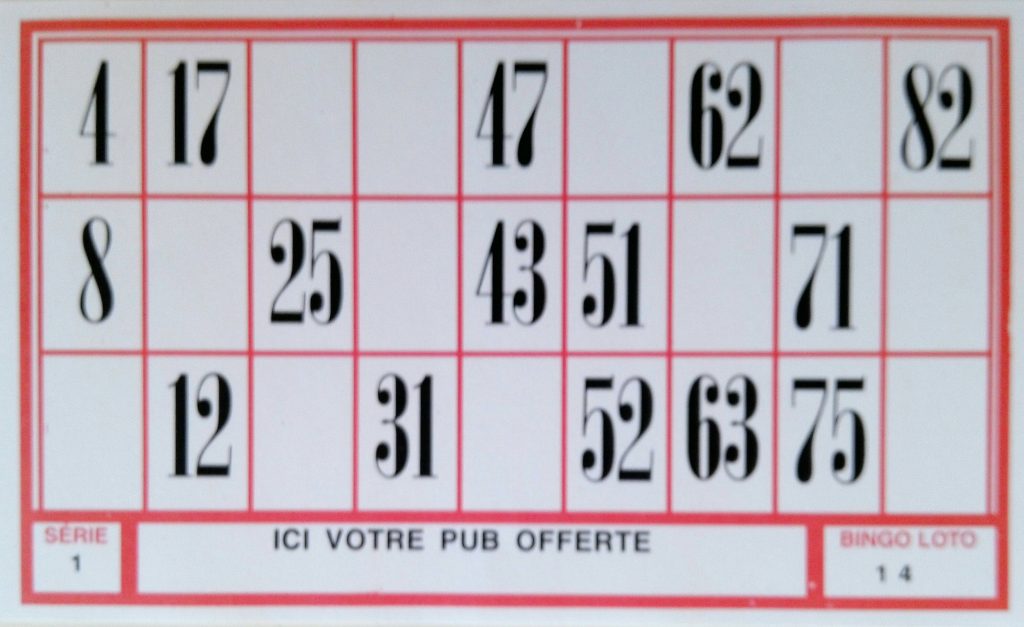 Lot De 1000 Cartons De Loto – 80 G, Format Standard 145x96 Mm – Bleu